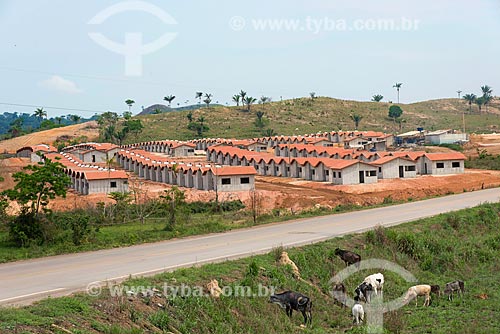  Houses constructions of the Minha Casa Minha Vida program near to PA-279 highway  - Sao Felix do Xingu city - Para state (PA) - Brazil
