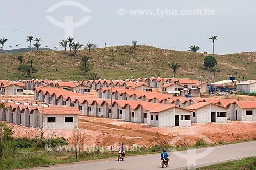  Houses constructions of the Minha Casa Minha Vida program near to PA-279 highway  - Sao Felix do Xingu city - Para state (PA) - Brazil