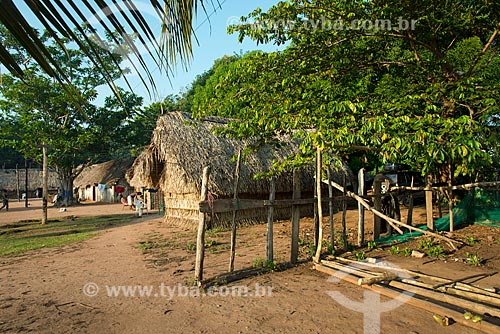 Hut - Moikarako Tribe - Kayapo Indigenous Land  - Sao Felix do Xingu city - Para state (PA) - Brazil