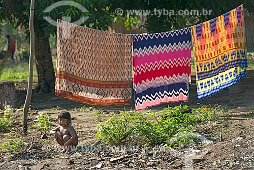  Child - Moikarako Tribe - Kayapo Indigenous Land  - Sao Felix do Xingu city - Para state (PA) - Brazil