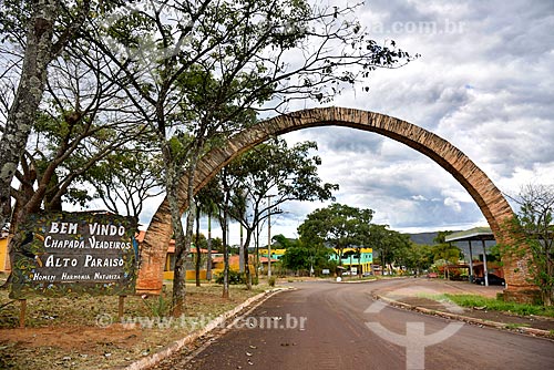  Portico of the Alto Paraiso de Goias city  - Alto Paraiso de Goias city - Goias state (GO) - Brazil