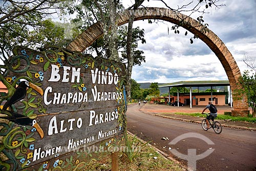  Portico of the Alto Paraiso de Goias city  - Alto Paraiso de Goias city - Goias state (GO) - Brazil