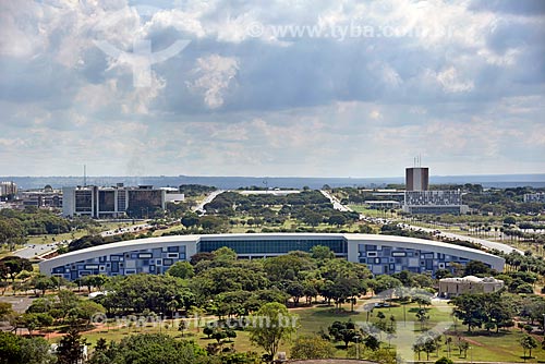  General view of Convention Center Ulysses Guimaraes (1977) - monumental axis  - Brasilia city - Distrito Federal (Federal District) (DF) - Brazil