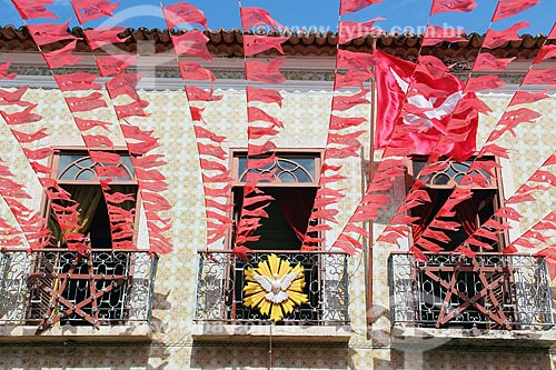  Casa do Divino Museum decorated to Festa do divino (The Party of the Divine)  - Alcantara city - Maranhao state (MA) - Brazil