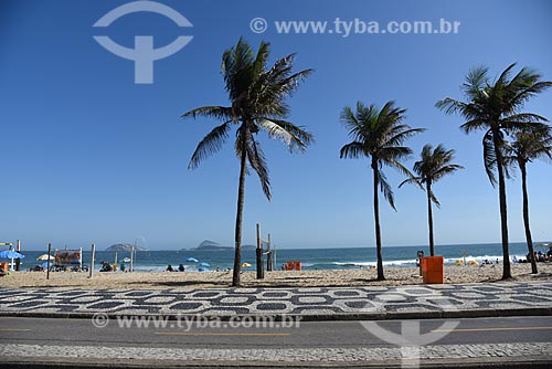  View of the Leblon Beach waterfront from Delfim Moreira Avenue  - Rio de Janeiro city - Rio de Janeiro state (RJ) - Brazil