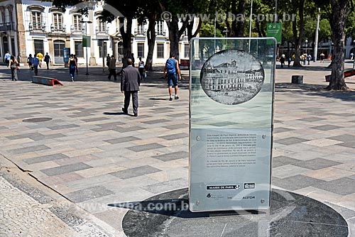  Monument to the first photo in South America - photo made at Imperial Palace on January 17, 1840 by Louis Comte  - Rio de Janeiro city - Rio de Janeiro state (RJ) - Brazil
