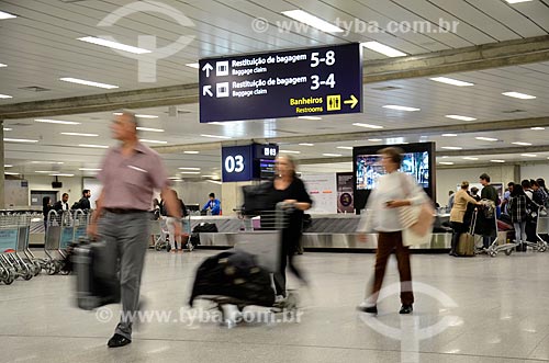  Baggage claim - arrivals area of the Antonio Carlos Jobim International Airport  - Rio de Janeiro city - Rio de Janeiro state (RJ) - Brazil