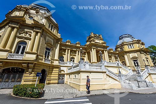  Facade of the Laranjeiras Palace (1913) - official residence of the governor of Rio de Janeiro state  - Rio de Janeiro city - Rio de Janeiro state (RJ) - Brazil