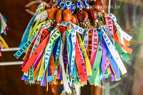  Detail of souvenir of the colorful ribbons on sale - Salvador city  - Salvador city - Bahia state (BA) - Brazil