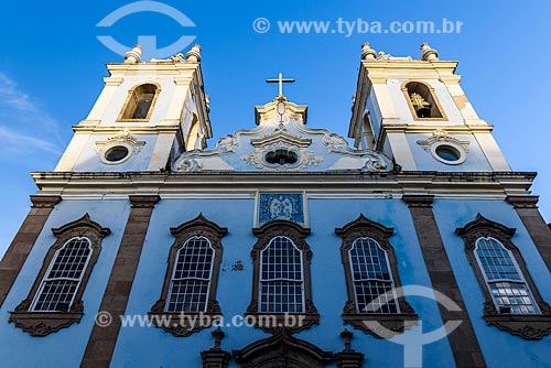  Facade of the Nossa Senhora do Rosario dos Pretos Church (XVIII century)  - Salvador city - Bahia state (BA) - Brazil