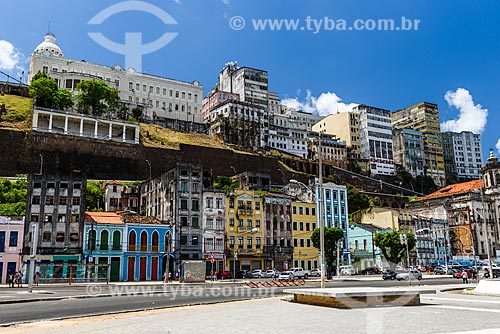  View of high city from Visconde de Cayru Square  - Salvador city - Bahia state (BA) - Brazil