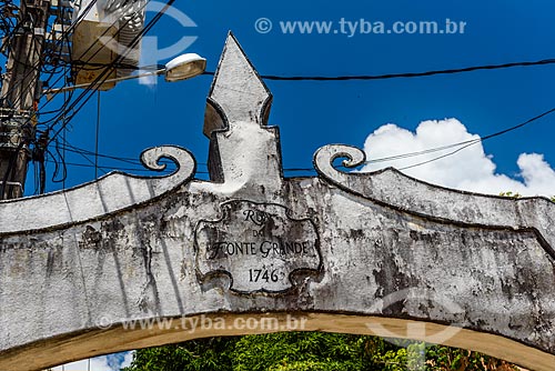  Detail of portal of the Fonte Grande Street (Great Fountain Street)  - Cairu city - Bahia state (BA) - Brazil