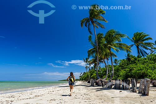  Bather - Encanto Beach waterfront  - Cairu city - Bahia state (BA) - Brazil