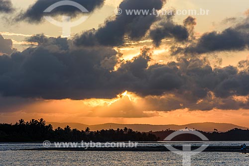  View of sunset from Barra Grande village - Marau city  - Marau city - Bahia state (BA) - Brazil