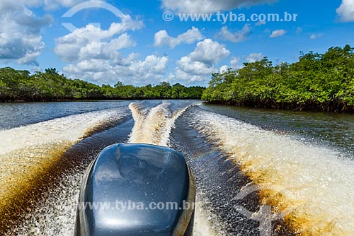  Motorboat - Serra River  - Marau city - Bahia state (BA) - Brazil