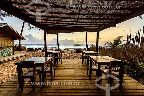  Restaurant - Taipus de fora beach waterfront  - Marau city - Bahia state (BA) - Brazil