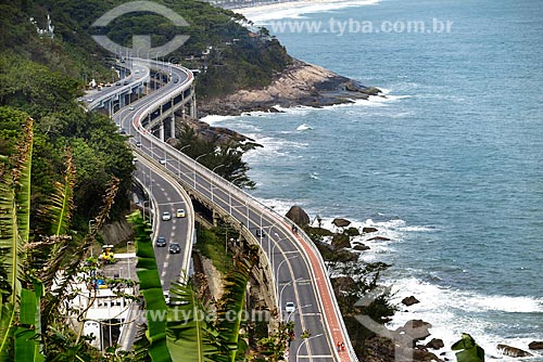  View of the new Joa Highway (Highway Presidente Itamar Franco) and Joa Highway (Elevado do Joá (1972) - also know as Bandeiras Highway)
  - Rio de Janeiro city - Rio de Janeiro state (RJ) - Brazil