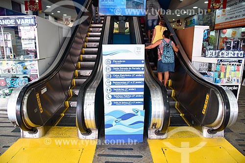  Escalator of the Sao Luiz Mall - also known as Peixinhos Mall (Little fishes Mall)  - Rio de Janeiro city - Rio de Janeiro state (RJ) - Brazil