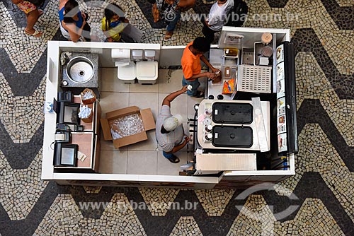  Top view of kiosk inside of the Sao Luiz Mall - also known as Peixinhos Mall (Little fishes Mall)  - Rio de Janeiro city - Rio de Janeiro state (RJ) - Brazil