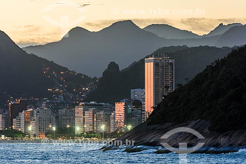  View of Rio de Janeiro city waterfront from Cotunduba Island - Guanabara Bay  - Rio de Janeiro city - Rio de Janeiro state (RJ) - Brazil