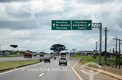  Signaling - Santos Dumont Highway (SP-075)  - Campinas city - Sao Paulo state (SP) - Brazil