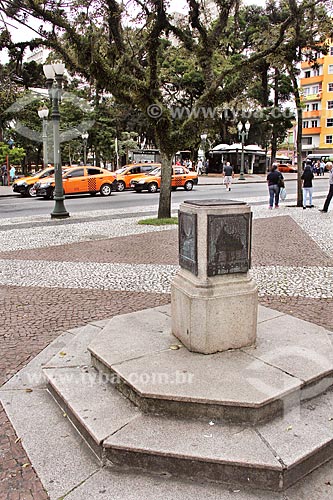  Ground Zero - Geodetic Reference located in Tiradentes Square  - Curitiba city - Parana state (PR) - Brazil