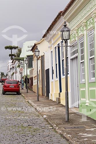  Cobblestone Street and colonial houses
  - Lapa city - Parana state (PR) - Brazil