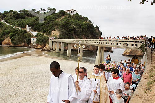  Procession of the feast of Nossa Senhora da Boa Viagem, in Boa Viagem Beach  - Niteroi city - Rio de Janeiro state (RJ) - Brazil
