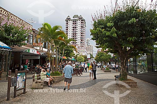  Wenceslau Braz Street boardwalk  - Sao Lourenco city - Minas Gerais state (MG) - Brazil
