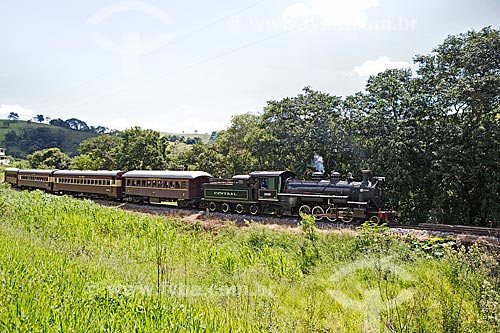  Train of The Baldwin Locomotive Works 1424, USA 59712 (1927) - making the sightseeing between the cities of Sao Lourenco and Soledade de Minas  - Sao Lourenco city - Minas Gerais state (MG) - Brazil