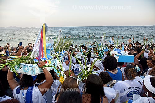  Boats with offerings to Yemanja Festival of Yemanja - Copacabana Beach  - Rio de Janeiro city - Rio de Janeiro state (RJ) - Brazil