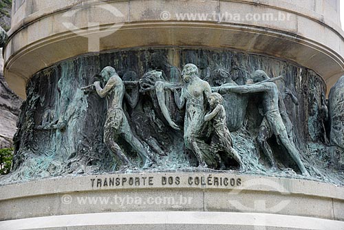  Detail of Monument to the Heroes of the Battle of Laguna and Dourados - Transport of the Choleric - General Tiburcio Square  - Rio de Janeiro city - Rio de Janeiro state (RJ) - Brazil