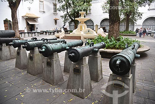  Fountain and cannon - Courtyard of the Cannons - National Historical Museum  - Rio de Janeiro city - Rio de Janeiro state (RJ) - Brazil