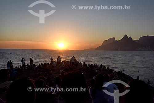  View of the sunset from Arpoador Stone  - Rio de Janeiro city - Rio de Janeiro state (RJ) - Brazil