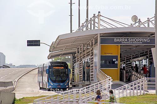  Bus of BRT (Bus Rapid Transit) - Barra Shopping Station of BRT Transoeste  - Rio de Janeiro city - Rio de Janeiro state (RJ) - Brazil
