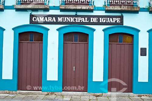  Facade of Municipal Chamber of Iguape city  - Iguape city - Sao Paulo state (SP) - Brazil