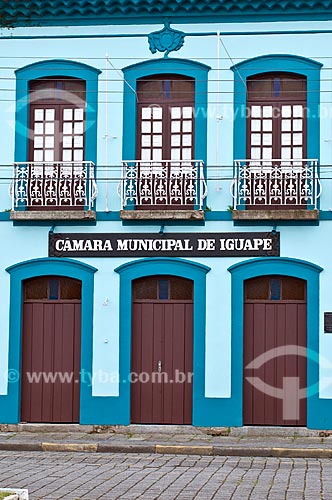  Facade of Municipal Chamber of Iguape city  - Iguape city - Sao Paulo state (SP) - Brazil