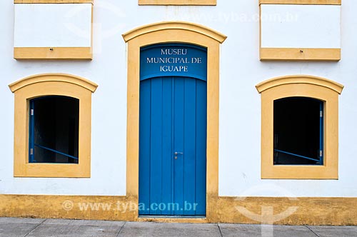  Facade of the Municipal Museum of Iguape  - Iguape city - Sao Paulo state (SP) - Brazil