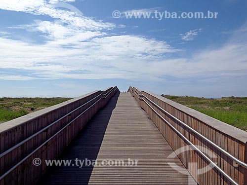  Beach access platform - Ilha Comprida city waterfront  - Ilha Comprida city - Sao Paulo state (SP) - Brazil