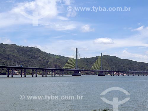 View of the Anita Garibaldi Bridge  - Laguna city - Santa Catarina state (SC) - Brazil