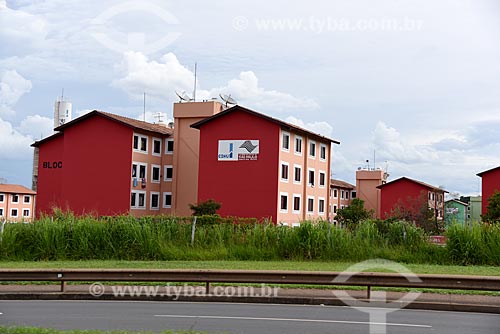  View of residential condominium from Dom Pedro I Highway (SP-065)  - Campinas city - Sao Paulo state (SP) - Brazil