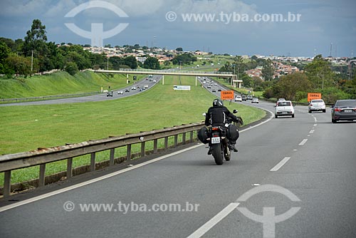  Traffic - snippet of Bandeirantes Highway (SP-348)  - Campinas city - Sao Paulo state (SP) - Brazil