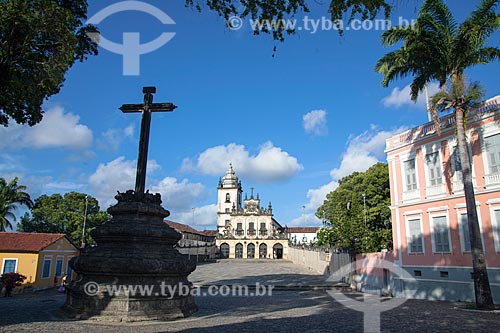  View of the Cruise with the Sao Francisco Convent and Church (1588) - part of the Sao Francisco Cultural Center - in the background  - Joao Pessoa city - Paraiba state (PB) - Brazil