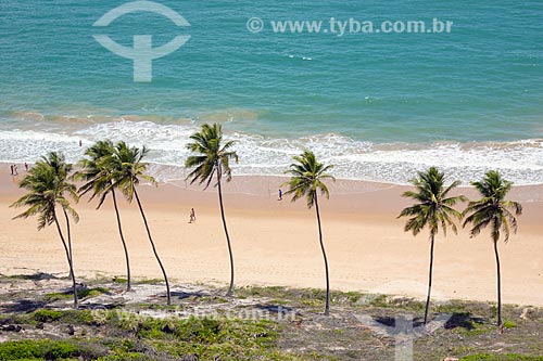  View of the Coqueirinhos Beach waterfront  - Conde city - Paraiba state (PB) - Brazil