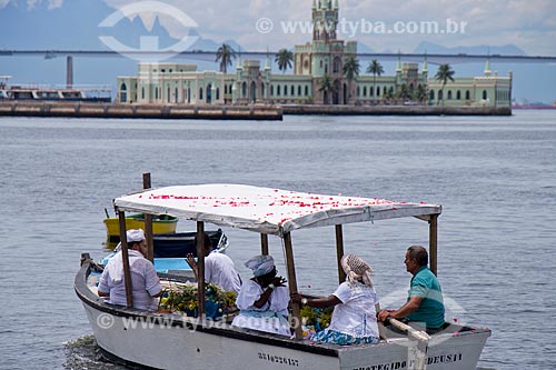  Procession in homage to Yemanja on Guanabara Bay - Organized by Afoxe Estrela Doya  - Rio de Janeiro city - Rio de Janeiro state (RJ) - Brazil