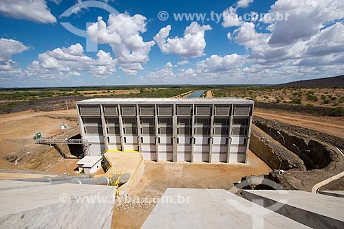  Construction site of Pumping Unit UBI 1 - north axis - part of the Project of Integration of Sao Francisco River with the watersheds of Northeast setentrional  - Cabrobo city - Pernambuco state (PE) - Brazil