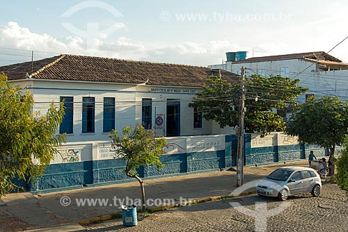  Facade of Dr Miguel Santa Cruz Elementary State School (1936)  - Monteiro city - Paraiba state (PB) - Brazil