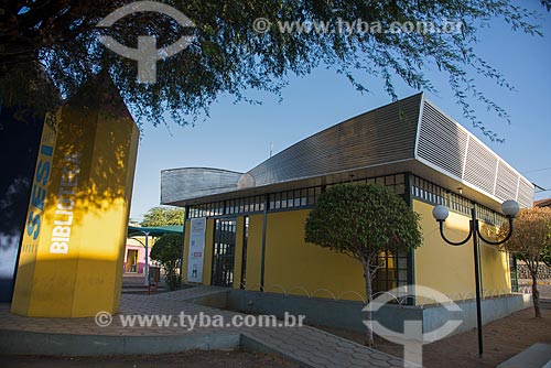  Facade of SESI (Industrial Social Services) Library - Monteiro city  - Monteiro city - Paraiba state (PB) - Brazil