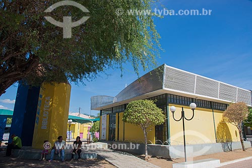  Facade of SESI (Industrial Social Services) Library - Monteiro city  - Monteiro city - Paraiba state (PB) - Brazil