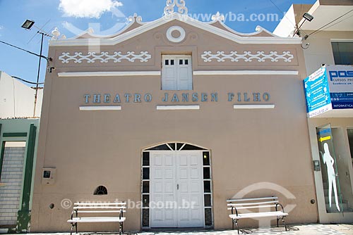  Facade of the Jansen Filho Theatre  - Monteiro city - Paraiba state (PB) - Brazil